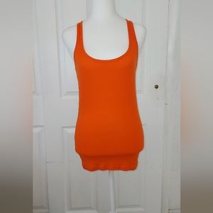 Hollister Orange Tank Top Size Medium